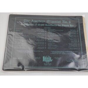 Vintage Lorenz The Armature Organist No. 6 Sheet Music Song Book